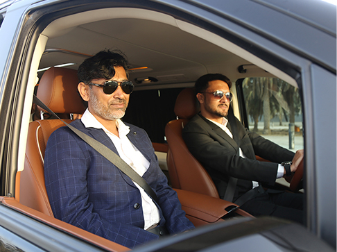 Interior details of Mercedes-Benz V-Class